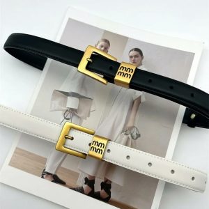 Ceinture de luxe 2,3 cm, en daim et cuir