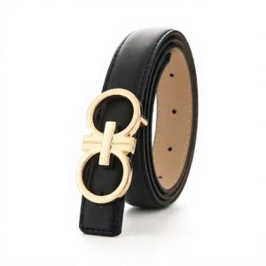 Luxueuse ceinture de créateur en cuir
