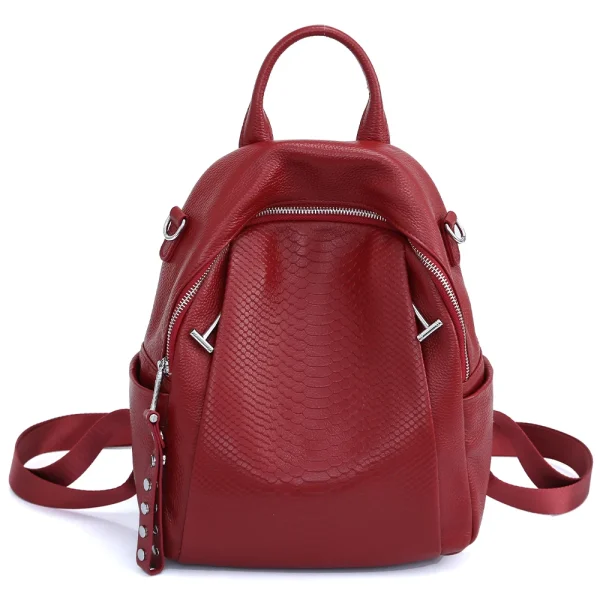 sac à dos en cuir véritable