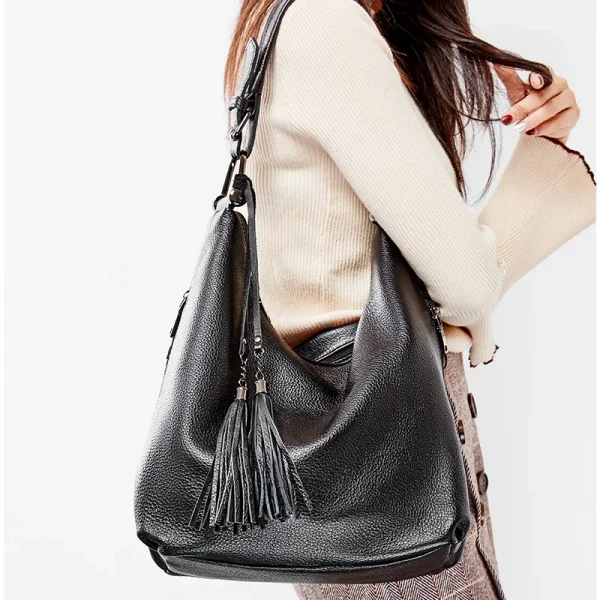 sac quotidien en cuir véritable