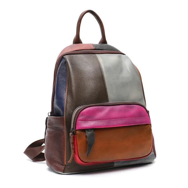 sac multi-poches cuir rétro