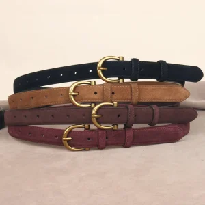 Ceinture élégante pour femme en daim
