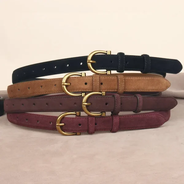 Ceinture élégante pour femme en daim