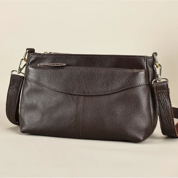 sac à bandoulière en cuir de vachette