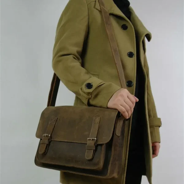 sac bandoulière vintage cuir