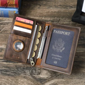étui en cuir pour passeport