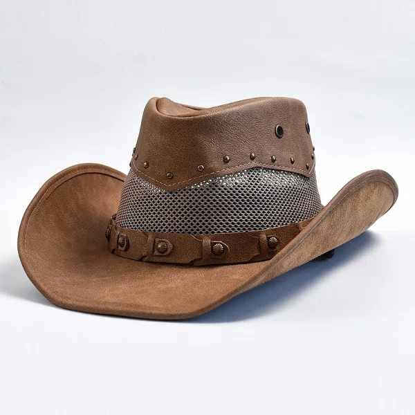 chapeau de cowboy cuir