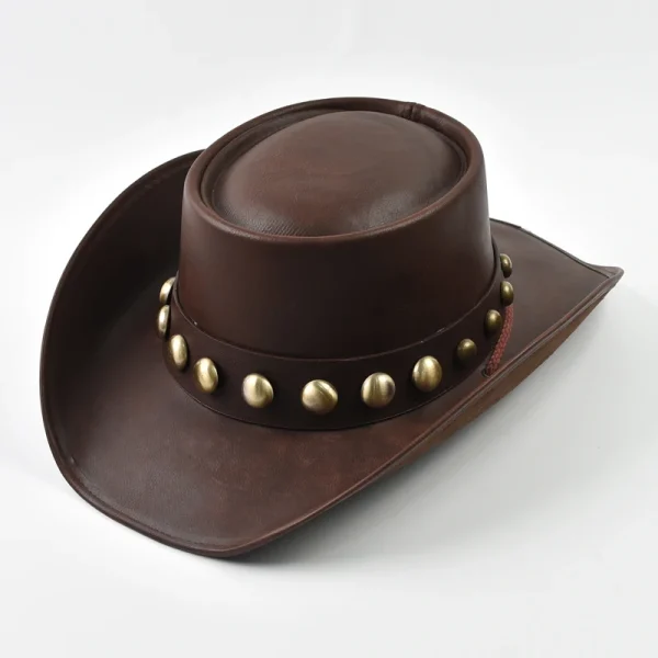 chapeau western cuir homme