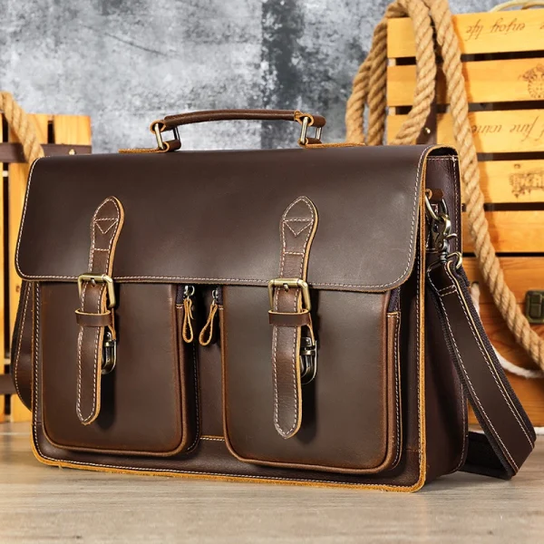 sacoche en cuir pour ordinateur